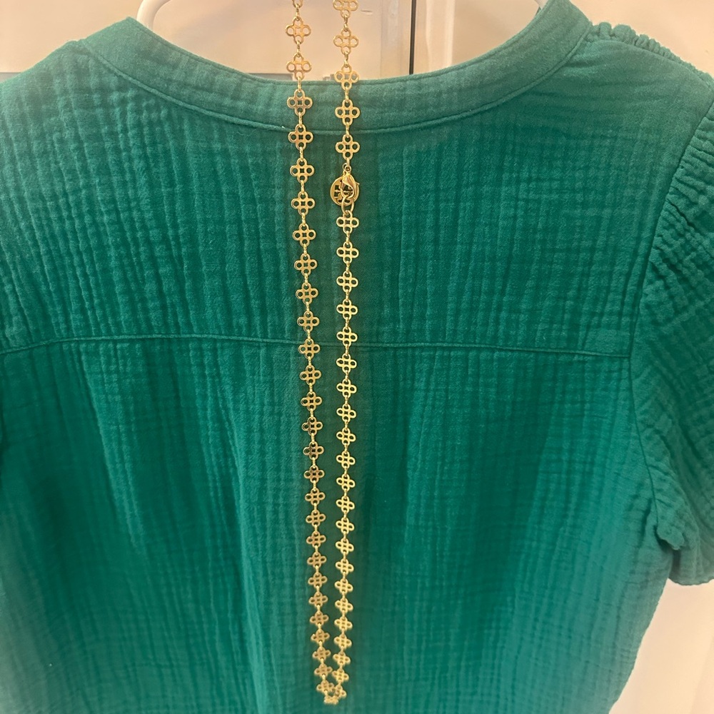 Tory Burch Gold Clover necklace